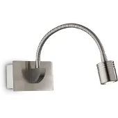 Ideal Lux Moderne Wandleuchte Dynamo Metall Nickel Flexible Led 3W 4000K