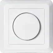 Star Trading Einbau-Wanddimmer in Weiß - (L)8,4 x (B)8,4 cm - onesize