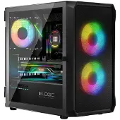Logic Housing Portos Argb Mini Usb 3.0 Schwarz