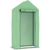 vidaXL Gewächshaus mit Stahlrahmen 0,5 m² 1x0,5x1,9 m