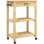 vidaXL Küchenwagen MONZA 60x40x88,5 cm Massivholz Kiefer