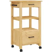 vidaXL Küchenwagen MONZA 48x40x88,5 cm Massivholz Kiefer