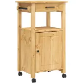vidaXL Küchenwagen MONZA 48x40x88,5 cm Massivholz Kiefer