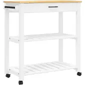 vidaXL Küchenwagen MONZA 84x40x88,5 cm Massivholz Kiefer