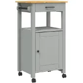 vidaXL Küchenwagen MONZA 48x40x88,5 cm Massivholz Kiefer