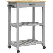 vidaXL Küchenwagen MONZA 60x40x88,5 cm Massivholz Kiefer