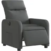 vidaXL Relaxsessel Elektrisch Dunkelgrau Stoff