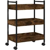 vidaXL Küchenwagen Räuchereiche 50x30x70 cm Holzwerkstoff