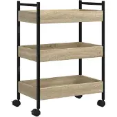 vidaXL Küchenwagen Sonoma-Eiche 50x30x70 cm Holzwerkstoff