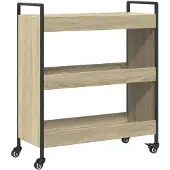 vidaXL Küchenwagen Sonoma-Eiche 70x30x82 cm Holzwerkstoff