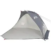 DKD Home Decor vidaXL Strandzelt Grau 268x223x125 cm 185T Polyester