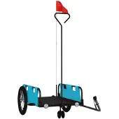 vidaXL Fahrradanhänger Blau Oxford-Gewebe und Eisen