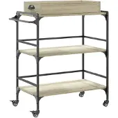 vidaXL Küchenwagen Sonoma-Eiche 81,5x41x92,5 cm Holzwerkstoff