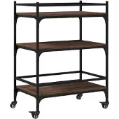 vidaXL Küchenwagen Braun Eichen-Optik 65x40x86,5 cm Holzwerkstoff