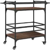 vidaXL Küchenwagen Braun Eichen-Optik 82x40x78,5 cm Holzwerkstoff