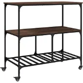 vidaXL Küchenwagen Braun Eichen-Optik 100x50x95 cm Holzwerkstoff