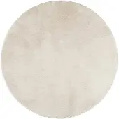 vidaXL Teppich OVIEDO Kurzflor Beige Ø 160 cm