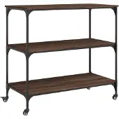 vidaXL Küchenwagen Braun Eichen-Optik 102x50x95 cm Holzwerkstoff