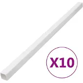 vidaXL Installationsrohre 40x25 mm 10 m PVC