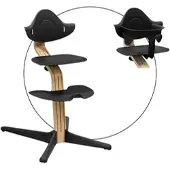 Stokke Nomi Bundle Hochstuhl Eiche inkl. Babyset, schwarz