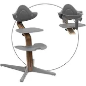 Stokke Nomi Bundle Hochstuhl Walnuss inkl. Babyset, grau