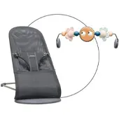 BabyBjörn Bundle Babywippe Bliss Mesh inklusive Spielbogen, grau