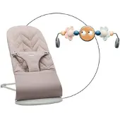 BabyBjörn Bundle Babywippe Bliss gewebt inklusive Spielbogen, grau