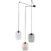 TK Lighting Glas Hängelampe Elio , dimmbar, klar / transparent, für Wohn- / Esszimmer, Glas, Modern, Pendelleuchte