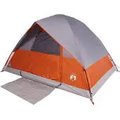 vidaXL Kuppel-Campingzelt 2 Personen Orange Wasserdicht