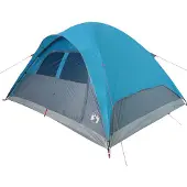 vidaXL Kuppel-Familienzelt 6 Personen Blau Wasserdicht
