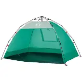 vidaXL Strandzelt 2 Personen Seegrün Quick Release Wasserdicht