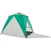 vidaXL Strandzelt 4 Personen Seegrün Quick Release Wasserdicht