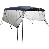vidaXL 4-Bow Bimini-Top mit Mesh-Seitenteilen 243x(230-244)x137 cm