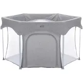 Little World Laufgitter Luxus 6-eckig mit einfacher Klappfunktion, grau