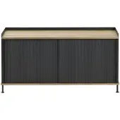 Muuto Enfold Sideboard, 124 x 63 cm, eiche geölt / anthrazit