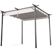 Blumfeldt Pantheon robuster Garten-Pavillon 3x3 m - wasserdicht, stabil & winterfest mit pulverbeschichtetem Stahlrahmen & PA-beschichtetem Polyesterdach