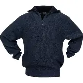Scheibler Pullover Grösse XXL schwarz/blau-meliert