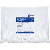 Meditrade BeeSana Mulltupfer, ohne RöKo, unsteril, 25 x 26 cm, Hütchenform, eigroß | Packung (250 Stück)