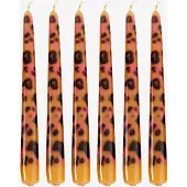 Sissy-Boy Kerzen Mit Leoprint 25 Cm - Braun
