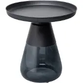 Kare design Beistelltisch Bottiglia Schwarz/Blaugrau