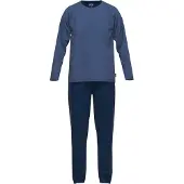 Ceceba Pyjama Traveller in blau-dunkel-Ringel | Gr.: 72