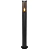 QAZQA Moderne Außen Mastleuchte Schwarz 110 cm IP44 Rox