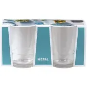 Mepal campinggeschirr - Kunststoffglas Flow 200 ml, Set mit 2 Stück - Camping gläser