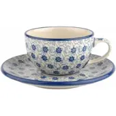 Bunzlau Castle Tasse und Untertasse Flower Fountain (170 ml)