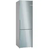 Bosch Kühl-/Gefrierkombination, Energieeffizienz: B, silber (gebürsteter stahl anti fingerprint), B:60cm H:203cm T:66,5cm, Kühlschränke, Kühl-/Gefrierkombination