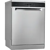 Whirlpool WFO 3O41 PL X, Freistehend, Standardgröße (60 cm), Edelstahl, Schwarz, Tasten, LED