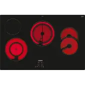 Siemens iQ300 ET81RBHA1D, Schwarz, Integriert, 80 cm, Keramik, Glaskeramik, 4 Zone(n)