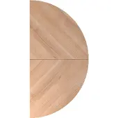 Hjh OFFICE PRO LA160 G - Ansatztisch 160x80 Nussbaum