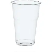 Papstar PLA Becher Pure, Volumen 0,4 l, nur für Kaltgetränke, mit Füllstrich & Schaumrand, Ø 95 x H 132 mm, glasklar, 70 Stück