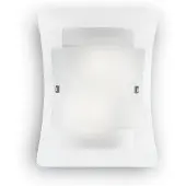 Ideal Lux Moderne Dreifach-Glas-Wandleuchte Weiß 2 Lichter E27